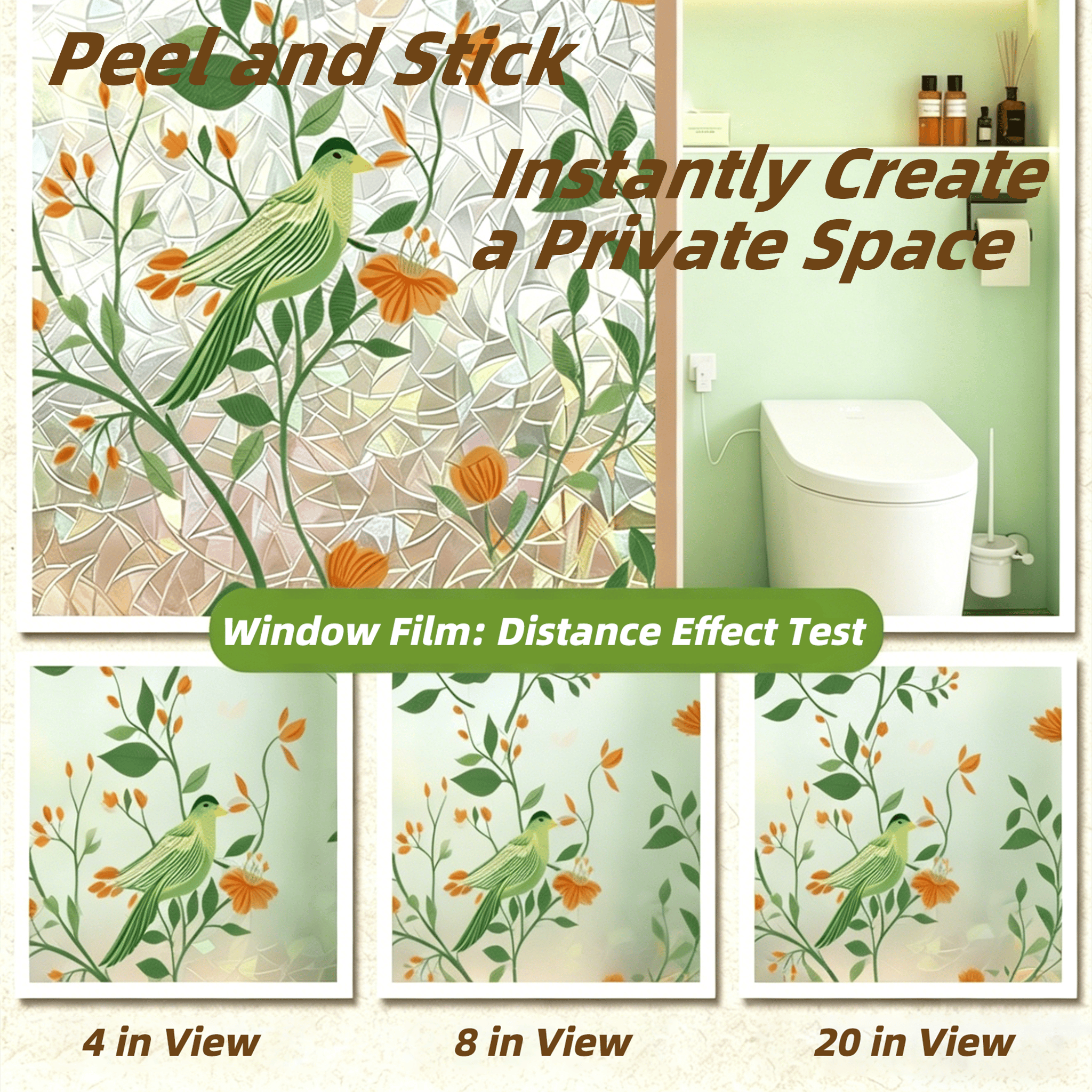🌸 Botanical Window Decals