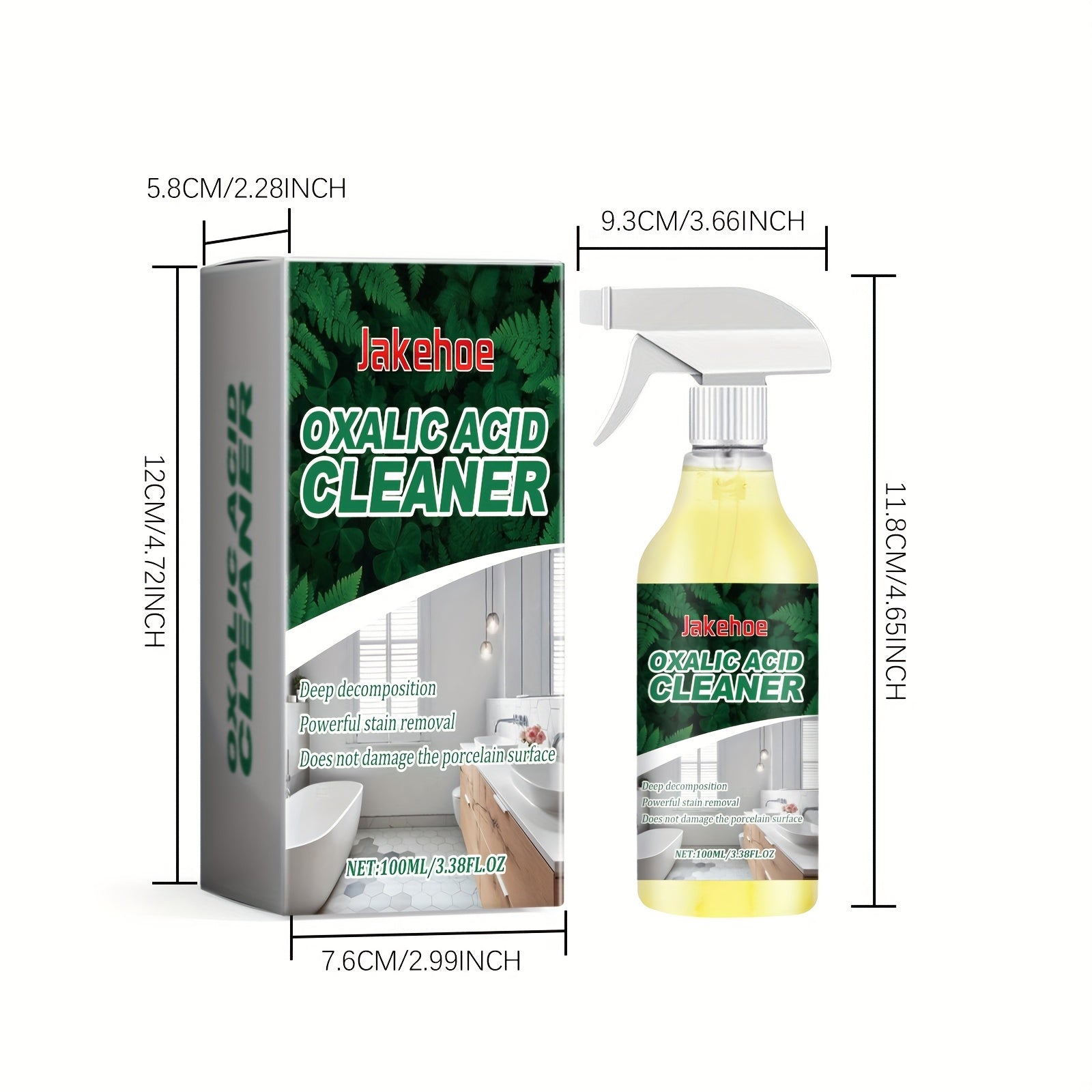 Bathroom Cleaner for Tough Toilet & Sink Stains