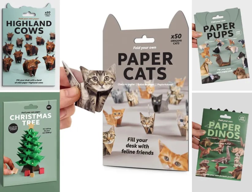 😻✨Easy DIY Paper Cats Kit | Guided Lines & Instructions Included 🎁Buy More Save More