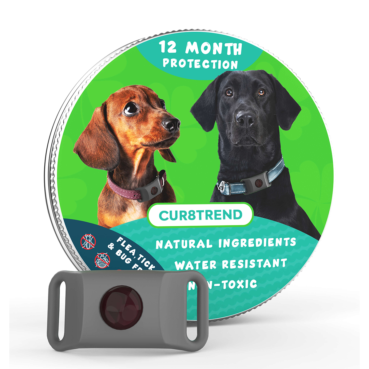 Dog Tag Pendant – Flea & Tick Prevention, Waterproof & Safe for All Breeds