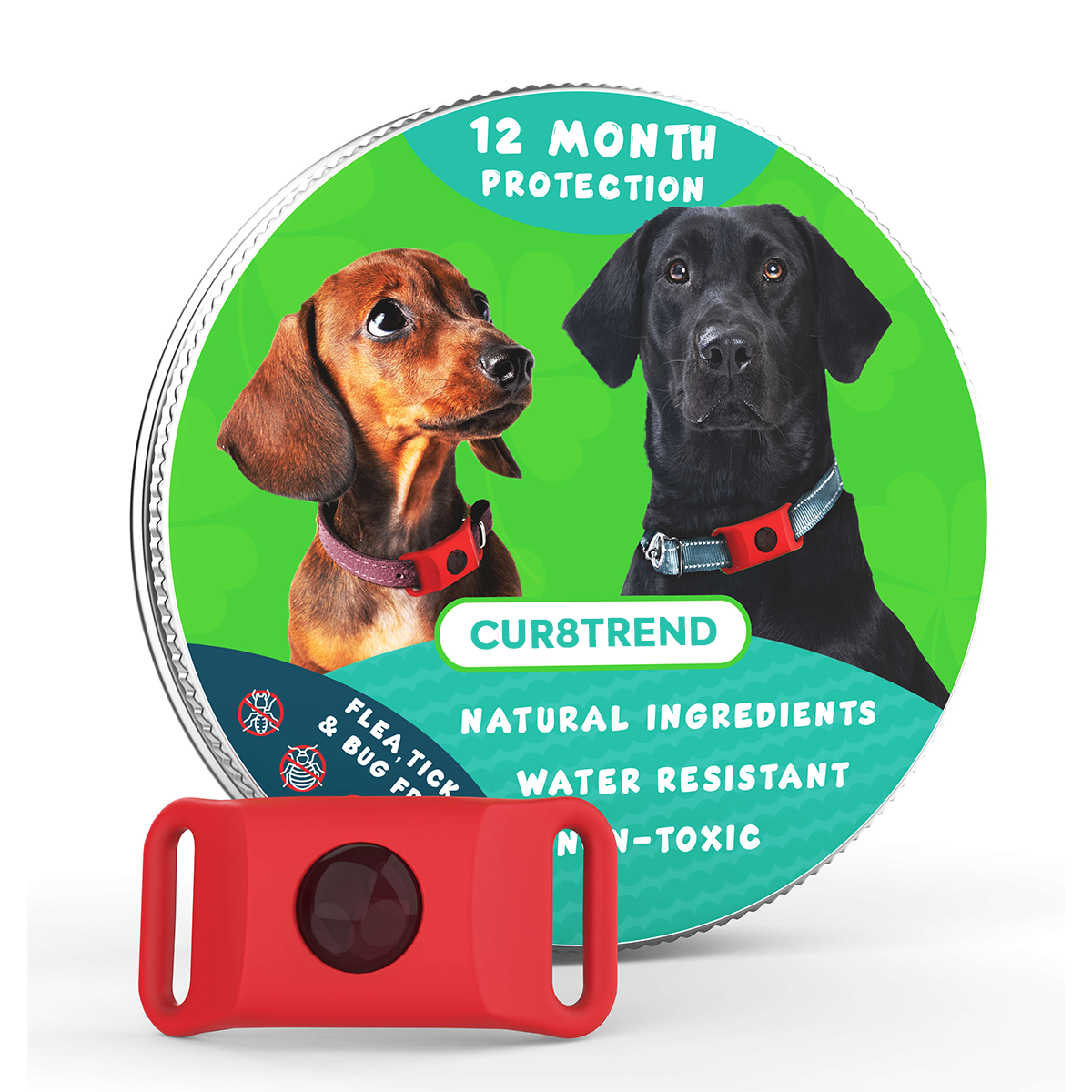 Dog Tag Pendant – Flea & Tick Prevention, Waterproof & Safe for All Breeds