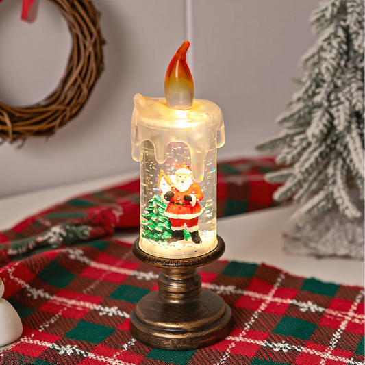 Christmas Crystal Candle Lamp Ornaments