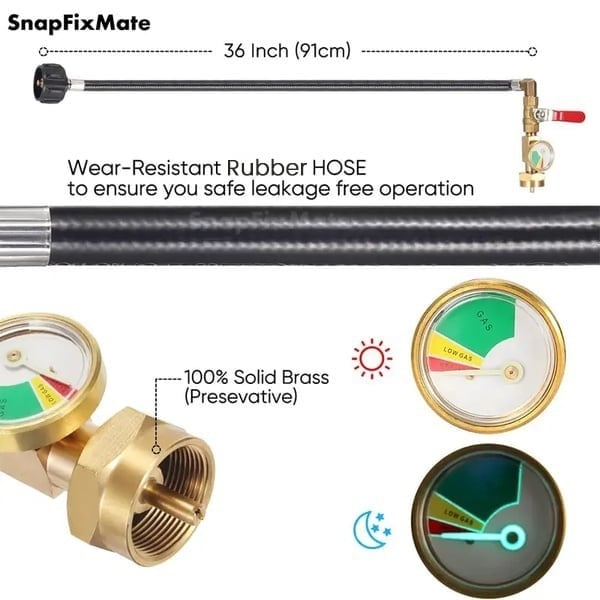 🔥36 Inch Propane Gas Tank Adapter Connector