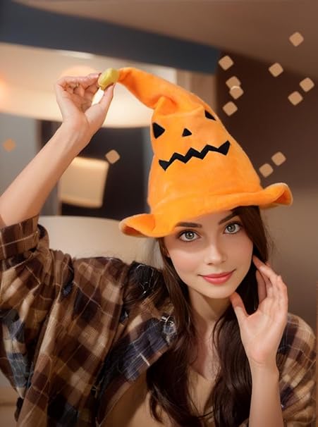 Halloween Electric Glowing Pumpkin Hat