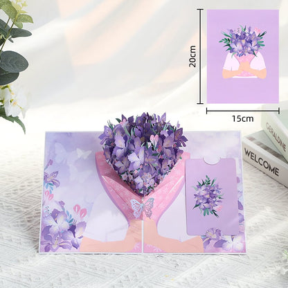 🌹 FOREVER-BLOOMING 3D VALENTINE'S POP-UP CARD