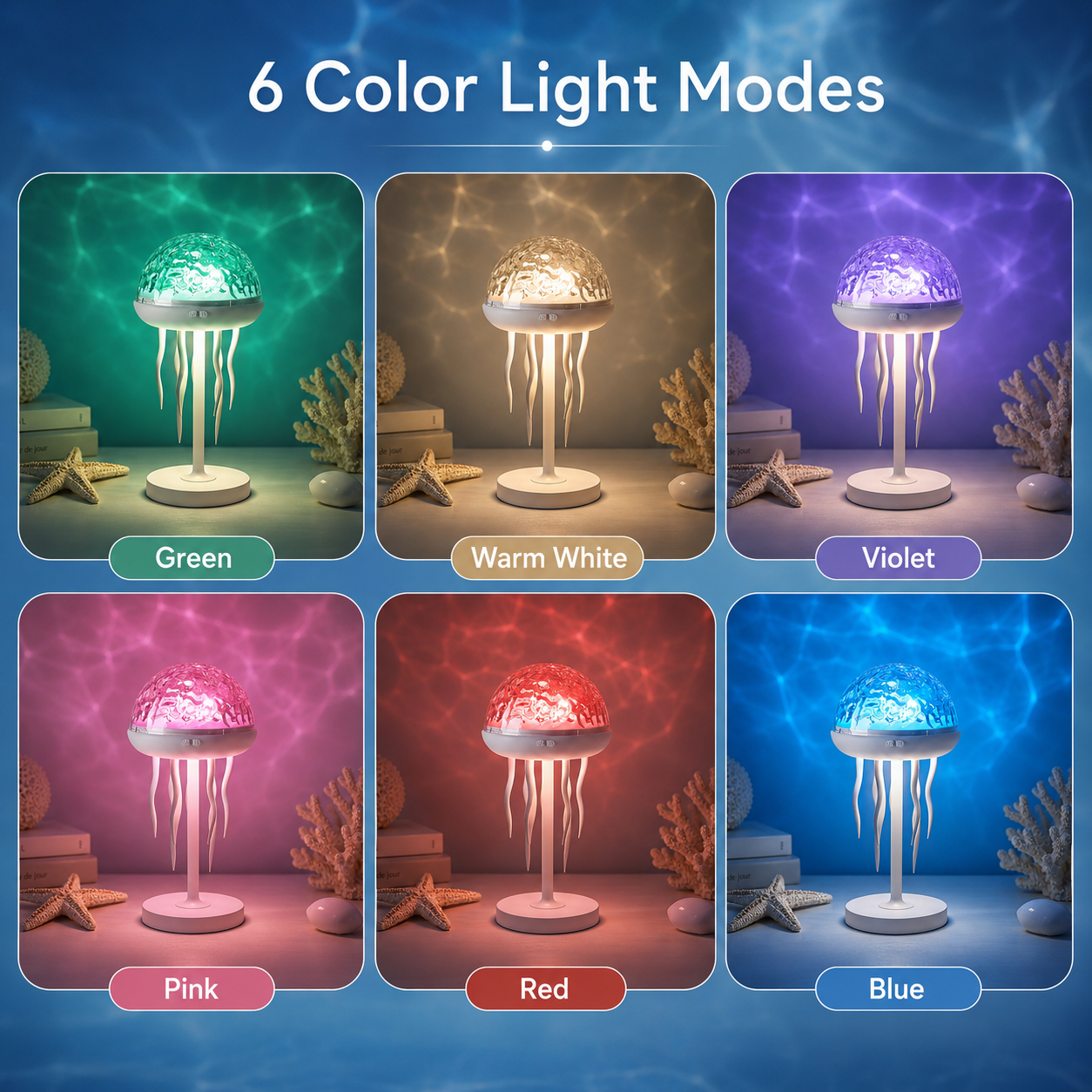 Jellyfish Aurora Ocean Projection Light