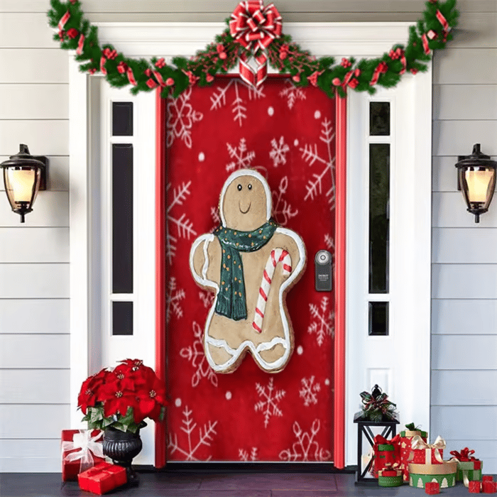 🌟🌟2025 Christmas and Halloween front door decoration