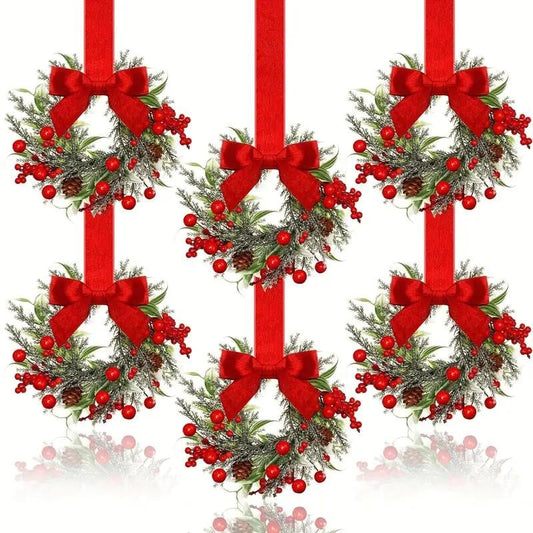 🎀Mini Christmas wreaths for cabinets — the ultimate festive magic
