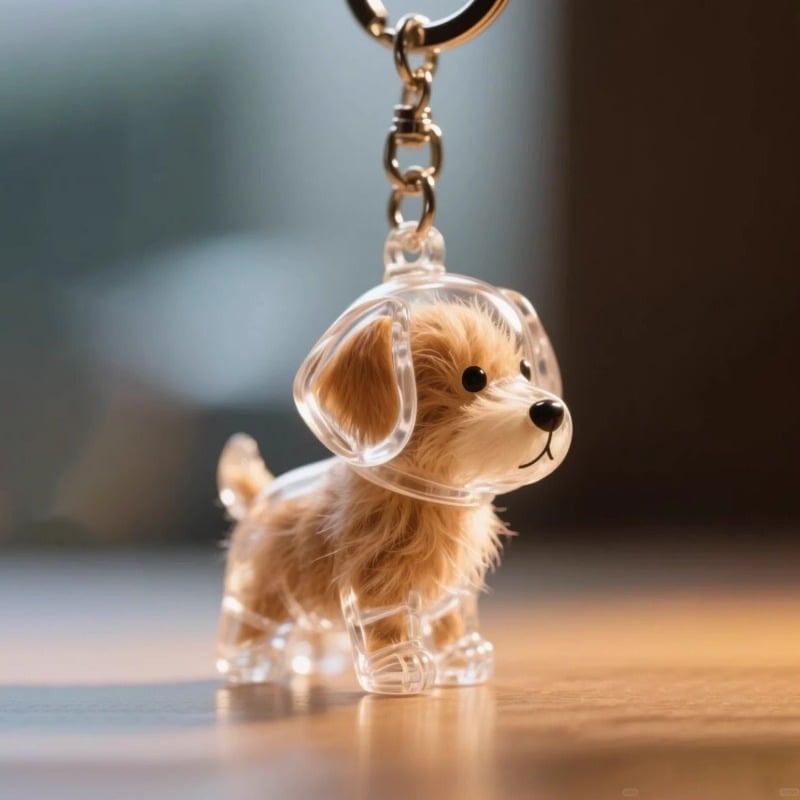 🐾Pet Hair Memorial Capsule Keychain