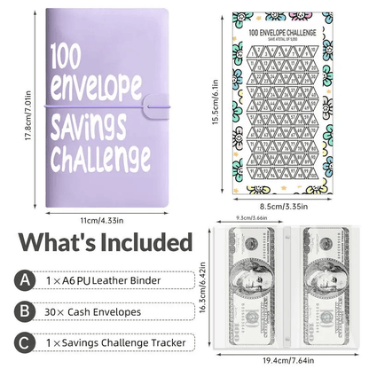 🔥✉️100 Envelope Savings Challenge Book