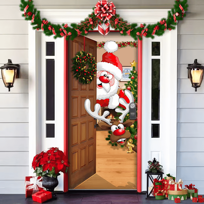 🌟🌟2025 Christmas and Halloween front door decoration
