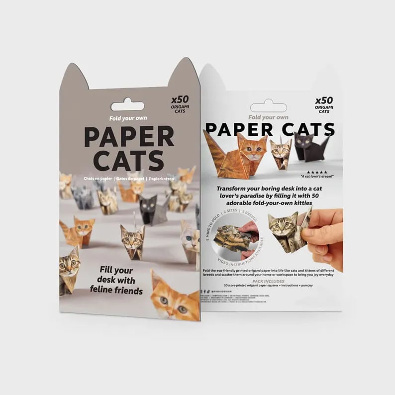 😻✨Easy DIY Paper Cats Kit | Guided Lines & Instructions Included 🎁Buy More Save More