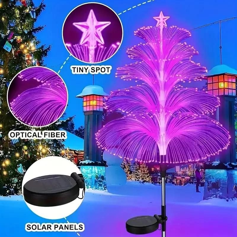 Seven Colors Gradient Solar Christmas Tree Light