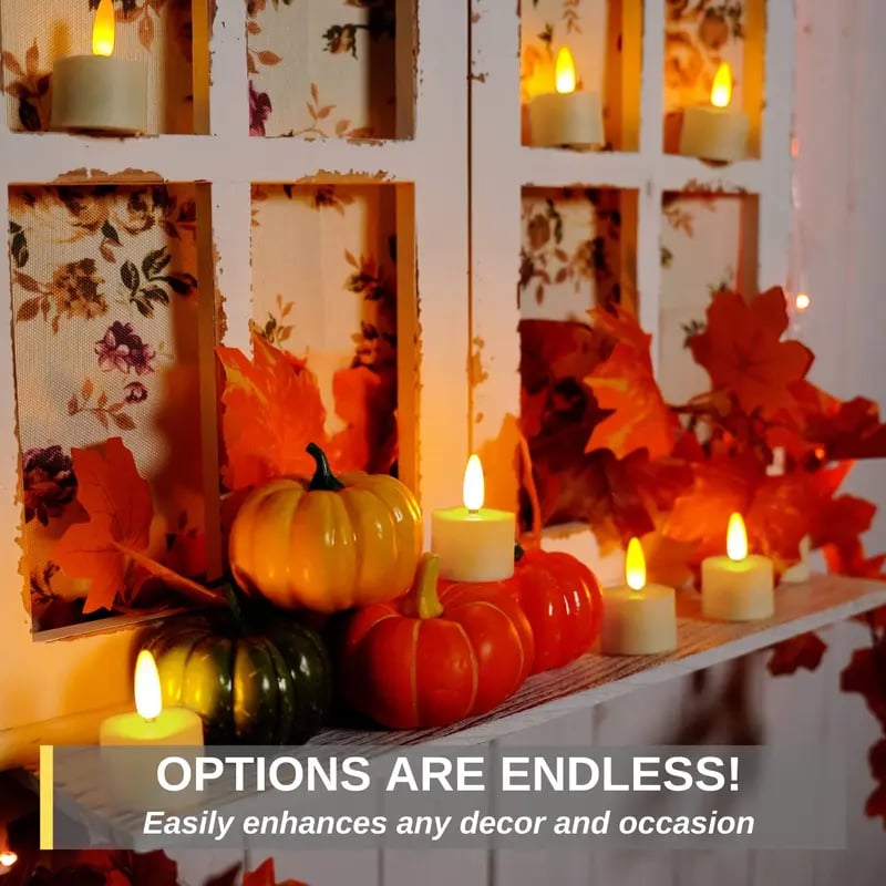 🔥 The Last Tea Lights You’ll Ever Need (6 Pack)— Rechargeable, Realistic & Remote-Controlled!