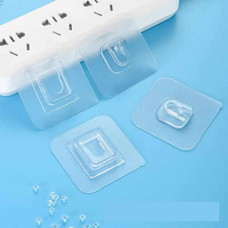Zorveko 10-Pair Double-Sided Adhesive Wall Mounted Hooks 8