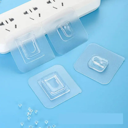 Zorveko 10-Pair Double-Sided Adhesive Wall Mounted Hooks 8