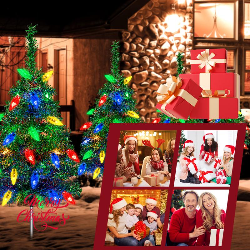 Outdoor Christmas Decorations Solar Christmas Tree