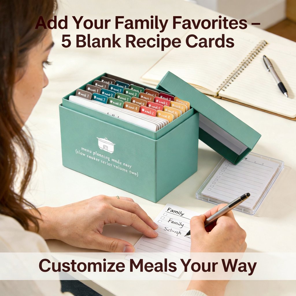 🍽️ Meal Planning Kit with 72 Photo Recipe Cards