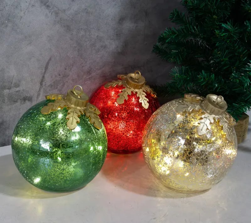 🎅Glass Tabletop Christmas Ornaments🔔🎁