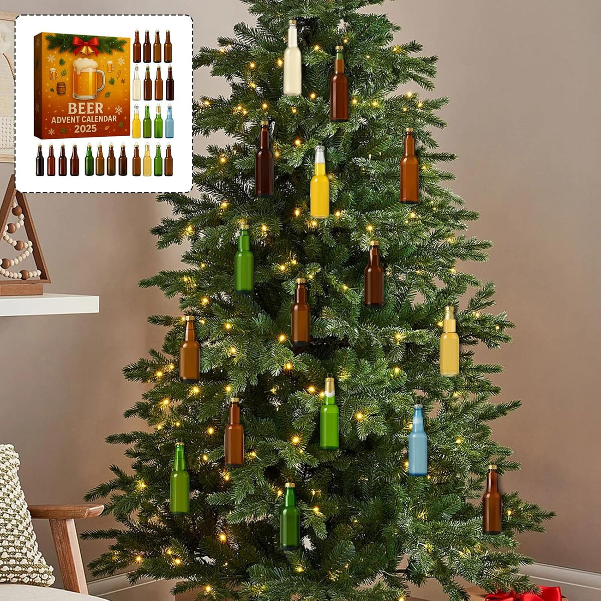 2025 Holiday Beer Ornament Calendar – 24 Mini Surprises
