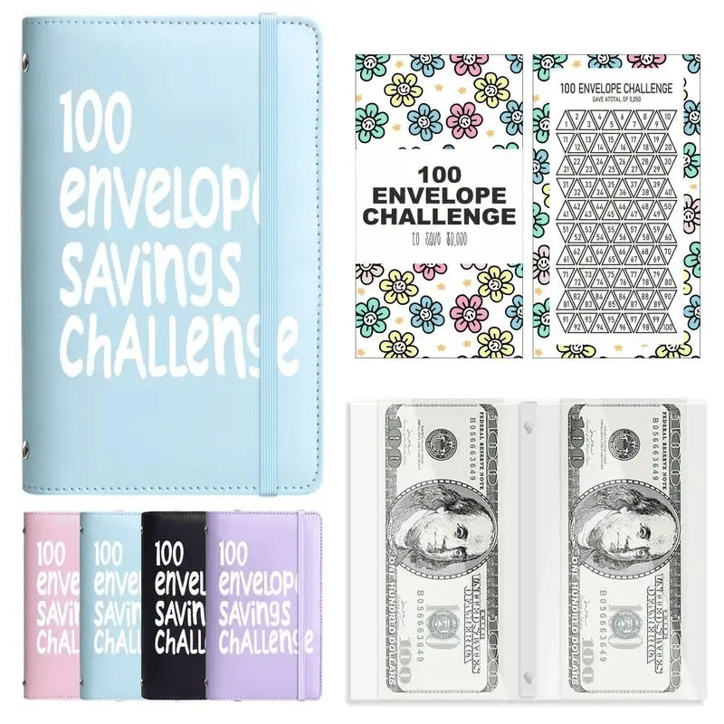 🔥✉️100 Envelope Savings Challenge Book