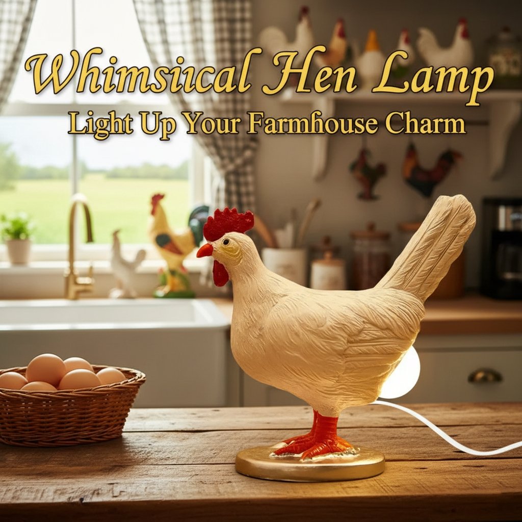 Creative Fun Chicken Egg-Laying Decorative Night Light
