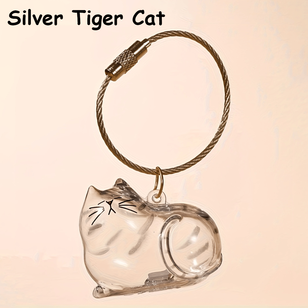 🐾Pet Hair Memorial Capsule Keychain