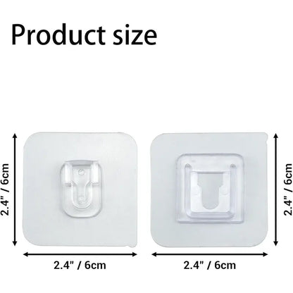 Zorveko 10-Pair Double-Sided Adhesive Wall Mounted Hooks 9