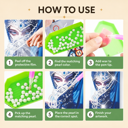 Pearl Art DIY Kit – Turn Tiny Pearls into Spooky-Cute Magic
