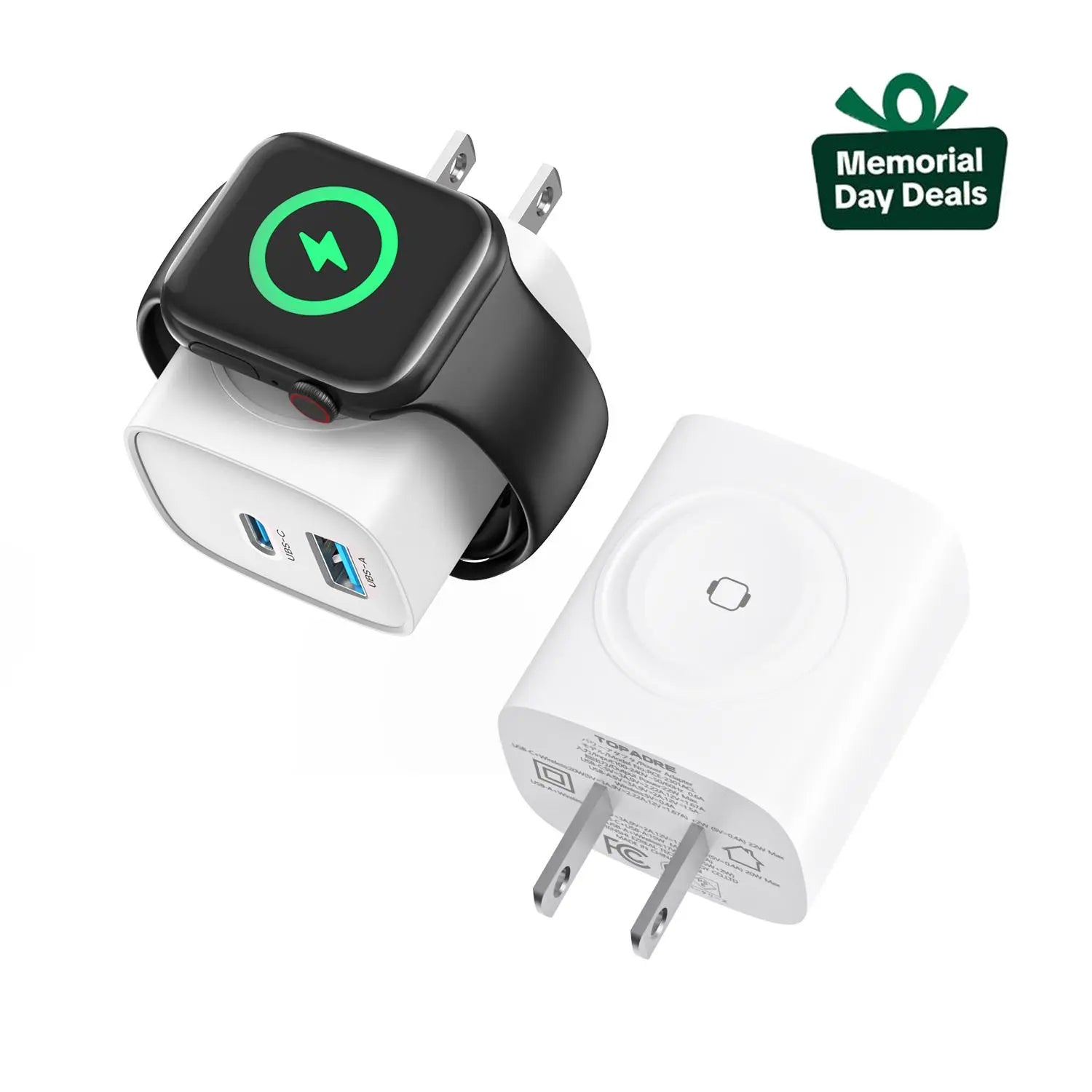 Zorveko 🔋 3-in-1 Magnetic Apple Watch Charger | Fast USB-C Wall Charger 3