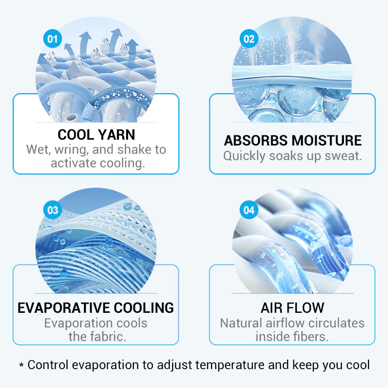 Absorbent Cooling Towel, Can Be Used Anytime, Anywhere!