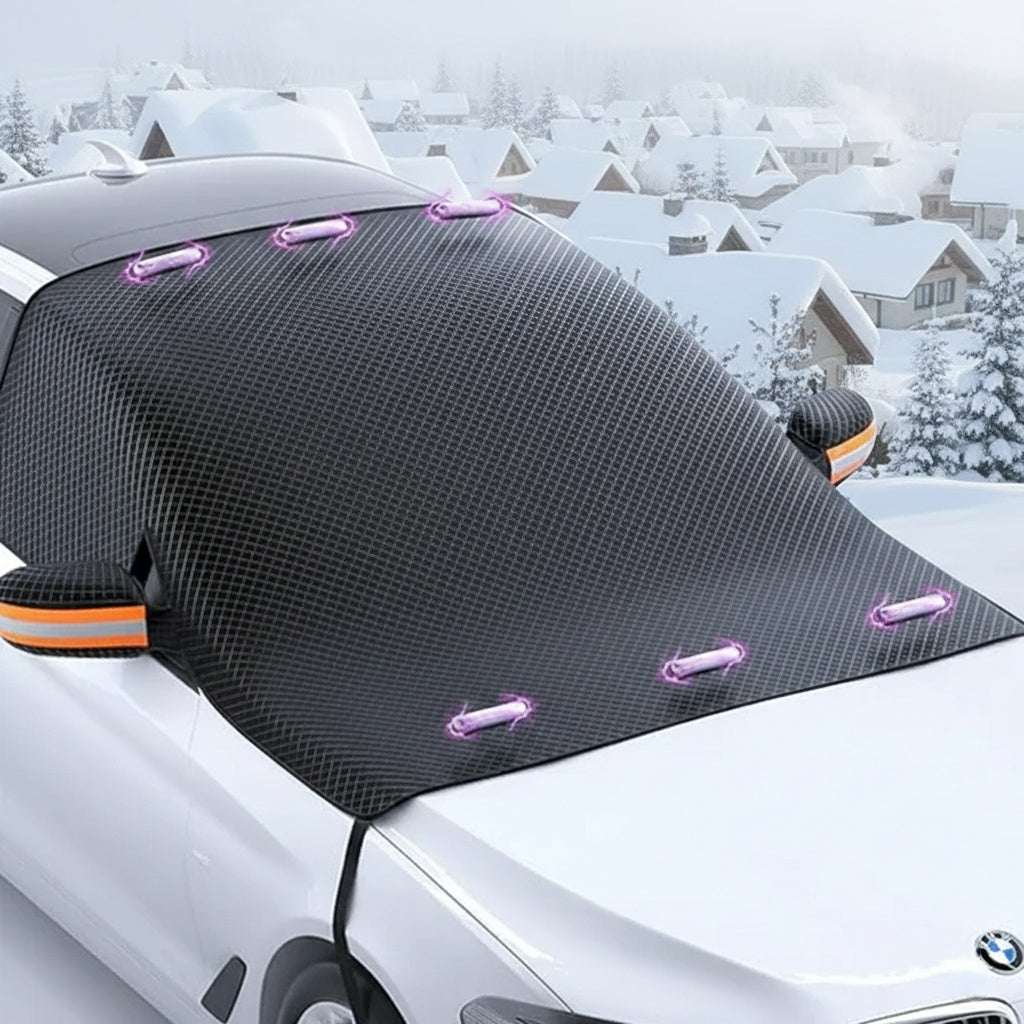 Magnetic Car Windshield Snow Cover - Windshield Cover for Ice and Snow
