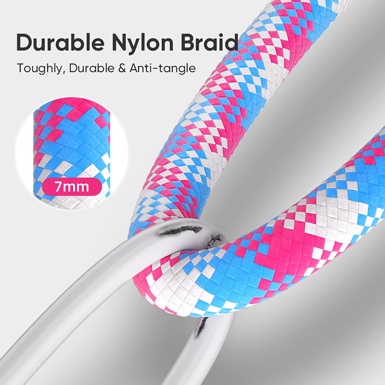 240W USB-C to USB-C Fast Charging Cable Lanyard & Wearable Wrist Strap