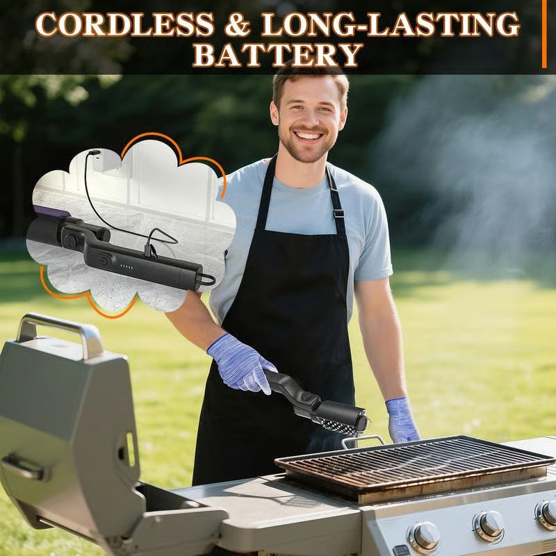 ⚡Electric BBQ Grill Brush : Motorized Power Scrubber for Effortless Cleaning