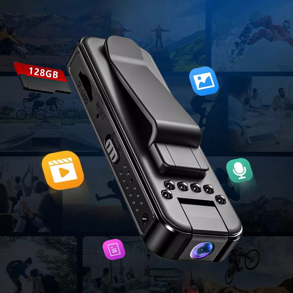 1080P HD Mini Camera with PIR Motion Detection | Portable Body Camera for Security, Travel, and Personal Use