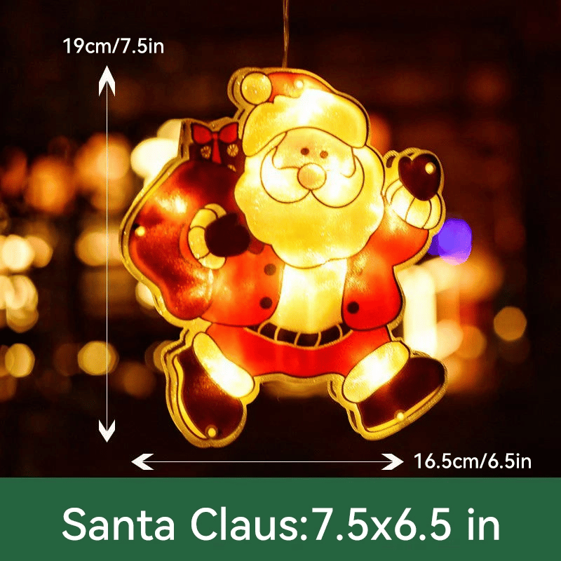 🎄 Christmas Window Hanging Lights 🌟