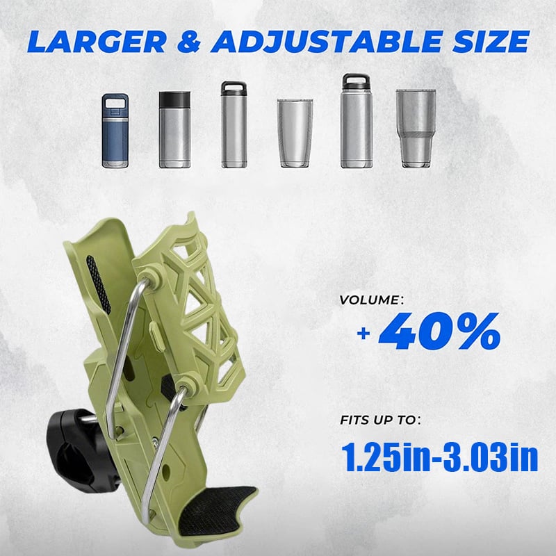 Self-Adjusting Outdoor Bottle Holder – Reinforced, Non-Slip, Auto-Lock