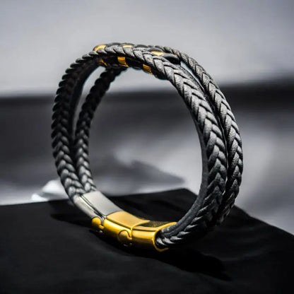 To My Son - Never Alone - Braided Bracelet Set