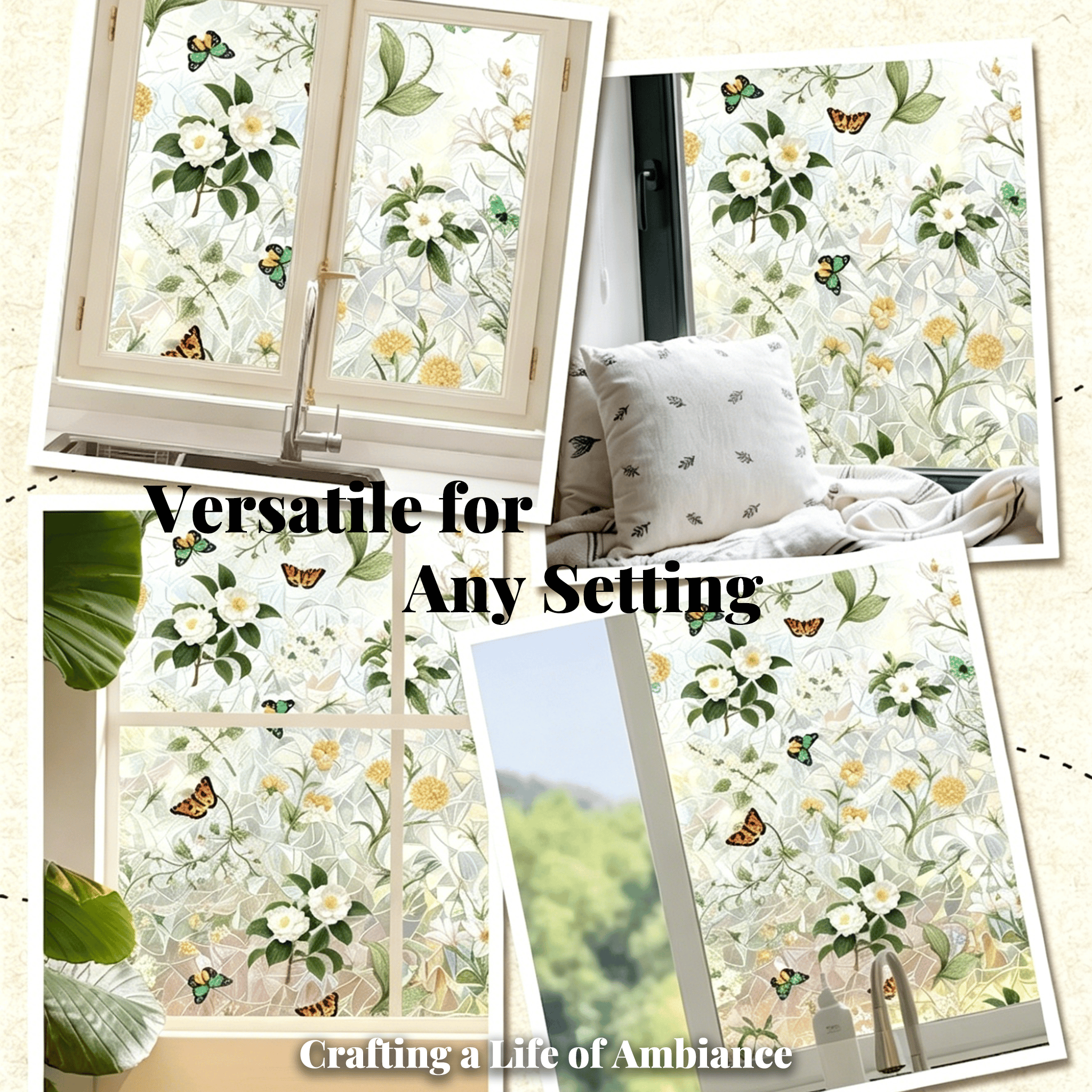 🌸 Botanical Window Decals