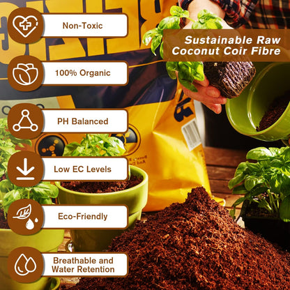 🌱Premium Organic Coconut Coir Bricks for Plants