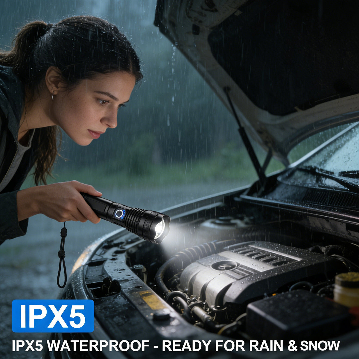✨Rechargeable LED Flashlight - High Lumen, Waterproof, Ultra Bright Flashlight for Emergencies