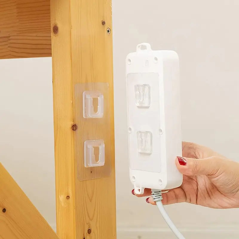 Zorveko 10-Pair Double-Sided Adhesive Wall Mounted Hooks 10