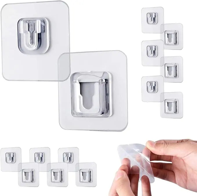 Zorveko 10-Pair Double-Sided Adhesive Wall Mounted Hooks 6