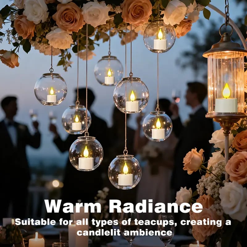 🔥 The Last Tea Lights You’ll Ever Need (6 Pack)— Rechargeable, Realistic & Remote-Controlled!