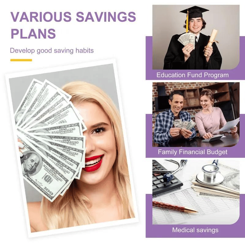 🔥✉️100 Envelope Savings Challenge Book