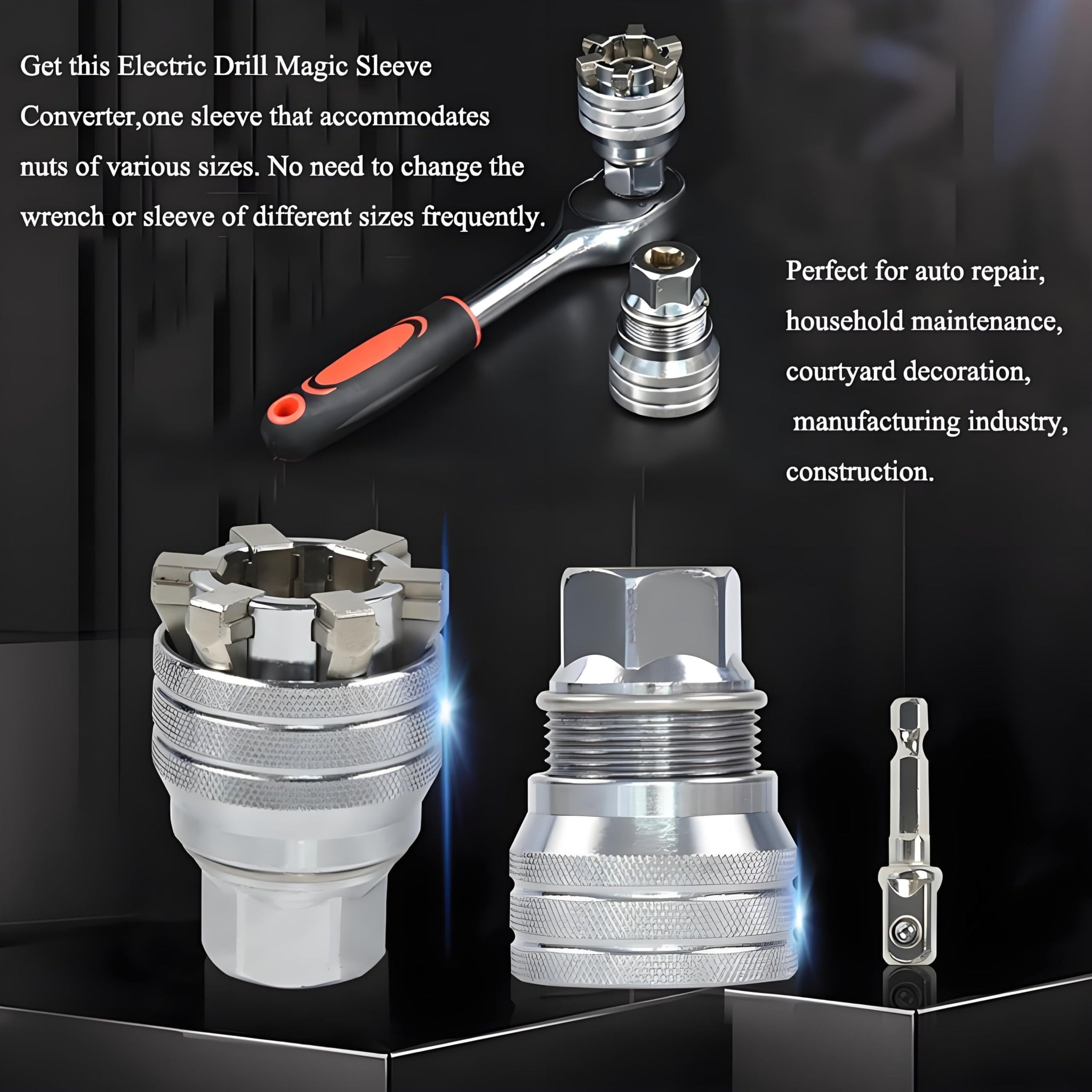 10-19mm Adjustable Universal Socket Wrench