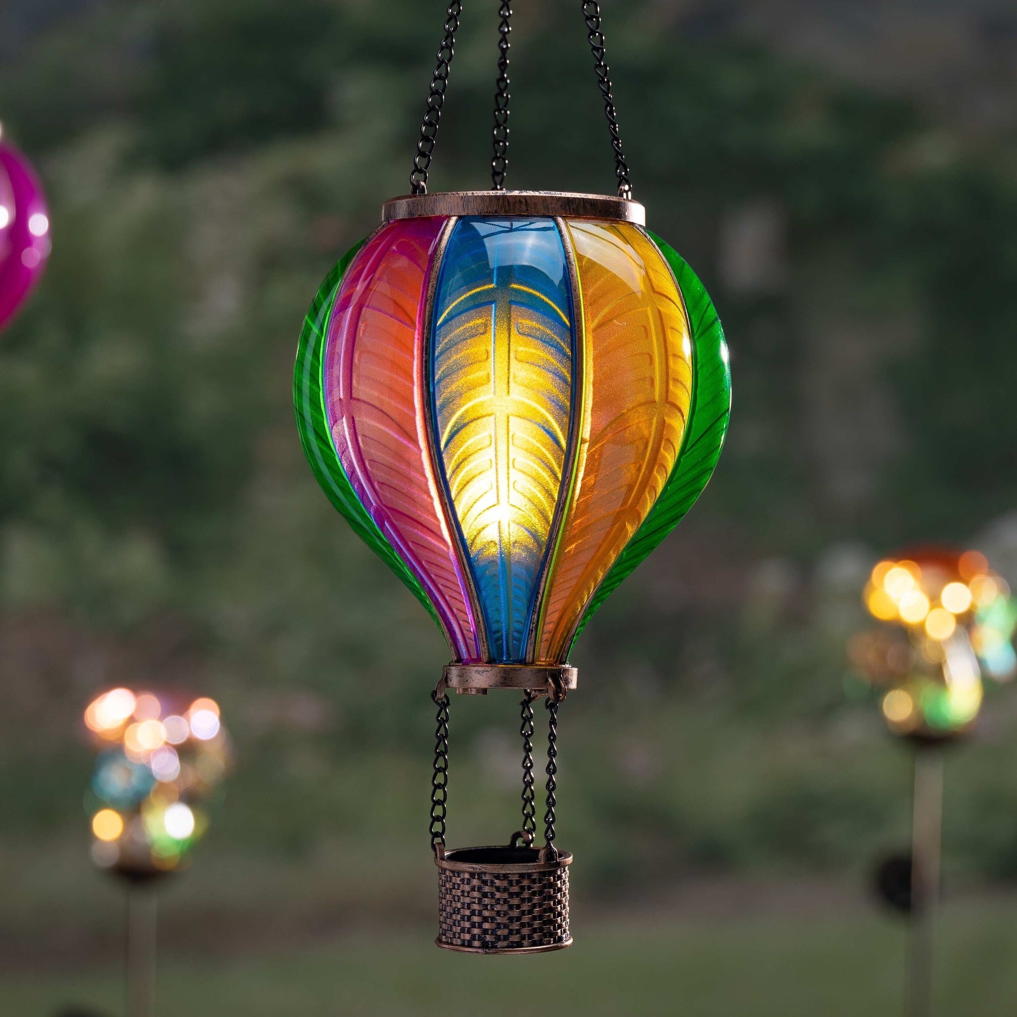 Solar Hanging Rainbow Balloon Lantern
