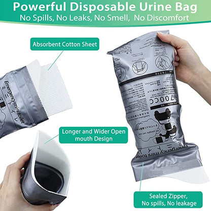 🔥700ML Portable Travel Pee Bags