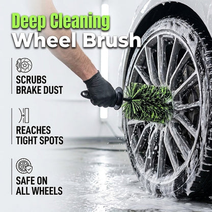 Zorveko 🧼Wheel Barrel Cleaning Brush – Deep Reach Microfiber for Rims 12