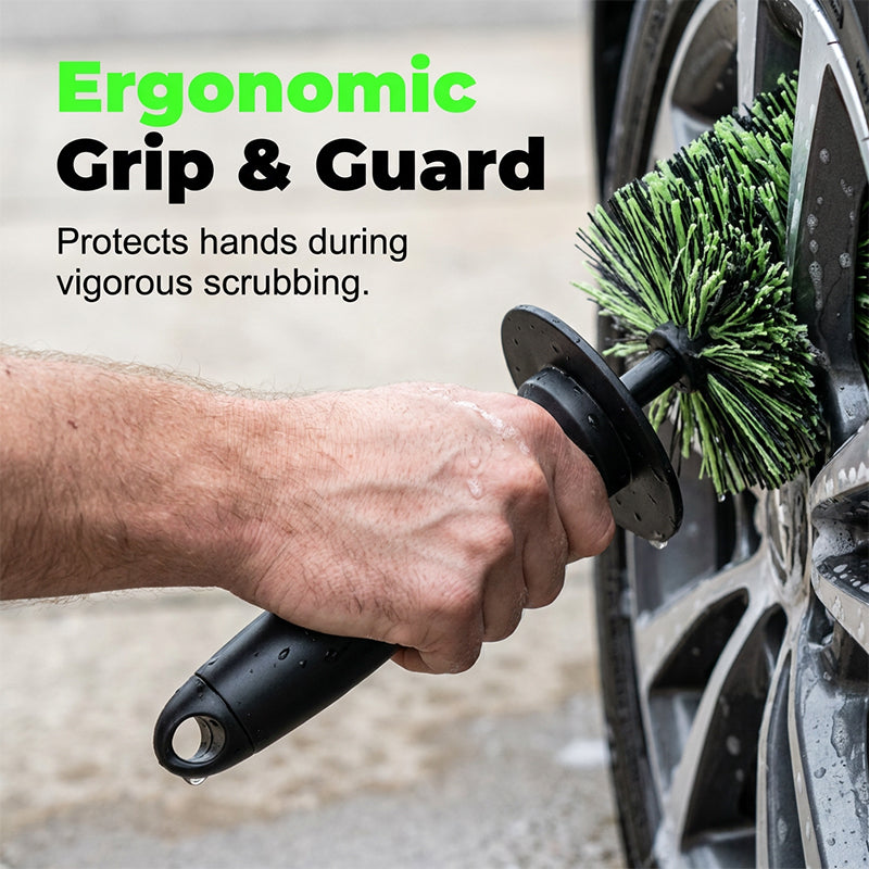Zorveko 🧼Wheel Barrel Cleaning Brush – Deep Reach Microfiber for Rims 15